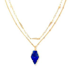 Kendra Scott Framed Tessa Blue Lapis Necklace